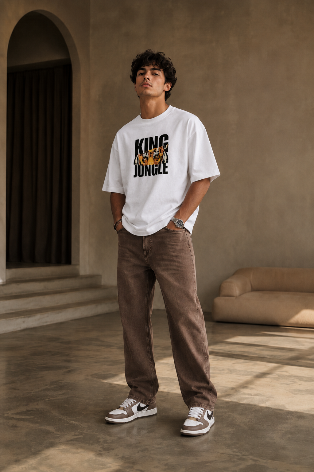 100% Cotton Classic White Comfy T-Shirt for Daily Wear